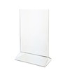 Adiroffice 8.5"W x 11"H Upright Frame Top Loading Acrylic Sign Holder, PK6 ADI639-8511-6-TL